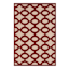 Torino Red Trellis Area Rug, 5x7