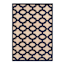 Torino Navy Blue Trellis Area Rug, 5x7
