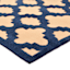 Torino Navy Blue Trellis Area Rug, 5x7