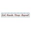 Ty Pennington Eat, Beach, Sleep, Repeat Canvas Wall Sign, 36x6