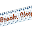 Ty Pennington Eat, Beach, Sleep, Repeat Canvas Wall Sign, 36x6