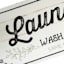 Laundry Canvas Wall Art, 36x12