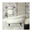 3-Piece Grey Bath Canvas Wall Art, 6"