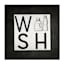 3-Piece Wash, Dry & Fold Canvas Wall Art, 6"