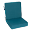 2-Piece Teal Canvas Outdoor Deep Seat Cushion Set