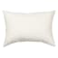 White Lumbar Outdoor Throw Pillow, 14x20