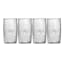 Set of 4 Honeycomb Highball Glasses