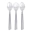 Set of 3 Clear Serving Spoon Set, 4x12.5