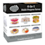 Clear Plastic Multi-Purpose 6-In-1 Server, 12.3x6.3
