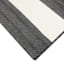 (E323) Asbury Black & White Striped Indoor & Outdoor Area Rug, 5x7