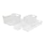 6-Piece Clear Fridge Organizer Set