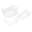 3-Piece Clear Fridge Organizer Set