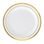 Set of 10 Gold Rim Dinner Plates