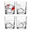 Set of 4 Solar Double Old Fashioned Glasses, 13oz