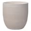 Lorelai White Etched Ceramic Planter, 7"