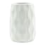 Honeybloom Katherine White Ceramic Bath Tumbler, 4"