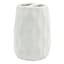 Honeybloom Katherine White Ceramic Toothbrush Holder, 4"