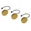 Honeybloom 12-Pack Tao Matte Black Bamboo Shower Hooks