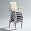 Stackable Sling Patio Chair, Black
