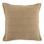 River Brown Ribbed Throw Pillow, 20"