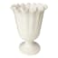 Willow Crossley White Pie Crust Edge Ceramic Vase, 13"