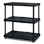 3-Tier Shelving Unit, Black
