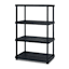 4-Tier Shelving Unit, Black