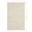 (C195) Kodiak Ivory Shag Accent Rug, 3x5