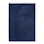 (C194) Kodiak Navy Blue Shag Area Rug, 5x7