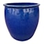 Havana Blue Ceramic Outdoor Planter, Large