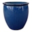 Havana Blue Ceramic Outdoor Planter, Small