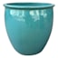 Havana Green Ceramic Outdoor Planter, Large