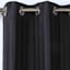 Honeybloom Sedgwick Black Blackout Curtain Panel, 84"