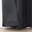 Honeybloom Sedgwick Black Blackout Curtain Panel, 84"