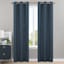 Honeybloom Sedgwick Navy Blue Blackout Curtain Panel, 84"