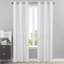 Honeybloom Sedgwick White Blackout Curtain Panel, 84"