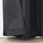 Honeybloom Sedgwick Black Blackout Curtain Panel, 95"