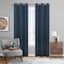 Honeybloom Cameron Navy Herringbone Blackout Curtain Panel, 84"