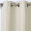Ivory Herringbone Blackout Curtain Panel, 95"