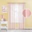 Tiny Dreamers Pink Striped Sheer Curtain Panel, 84"
