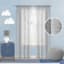 Tiny Dreamers Grey Striped Sheer Curtain Panel, 84"