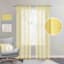 Tiny Dreamers Yellow Striped Sheer Curtain Panel, 84"