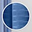 Tiny Dreamers Dark Blue Striped Sheer Curtain Panel, 84"