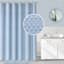 Tiny Dreamers Blue Polka Dot Embossed Shower Curtain, 72"