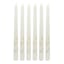 Willow Crossley 6-Pack Gold Star Unscented Taper Candles, 11"