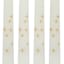 Willow Crossley 6-Pack Gold Star Unscented Taper Candles, 11"