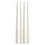 Willow Crossley 6-Pack Gold Star Unscented Taper Candles, 15"