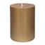 Willow Crossley Gold Unscented Pillar Candle, 3x4