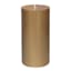Willow Crossley Gold Unscented Pillar Candle, 3x6