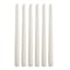 Willow Crossley 6-Pack White Unscented Taper Candles, 11"